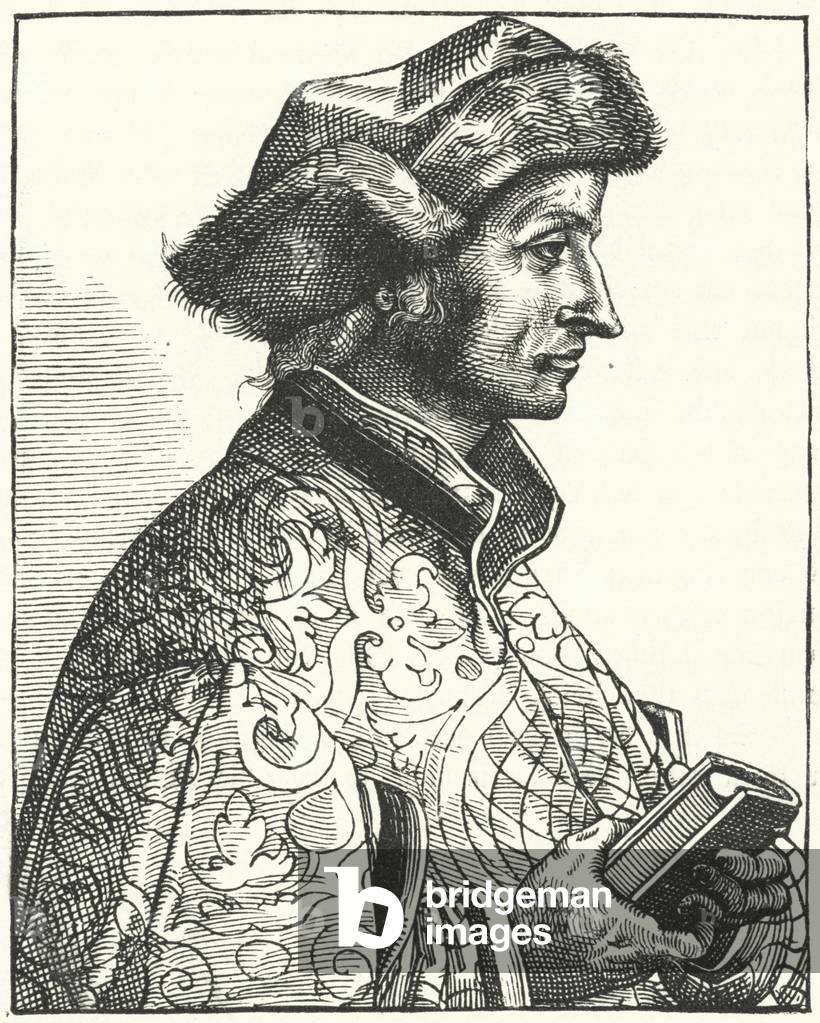 Sebastian Brant, German humanist and satirist (engraving)
