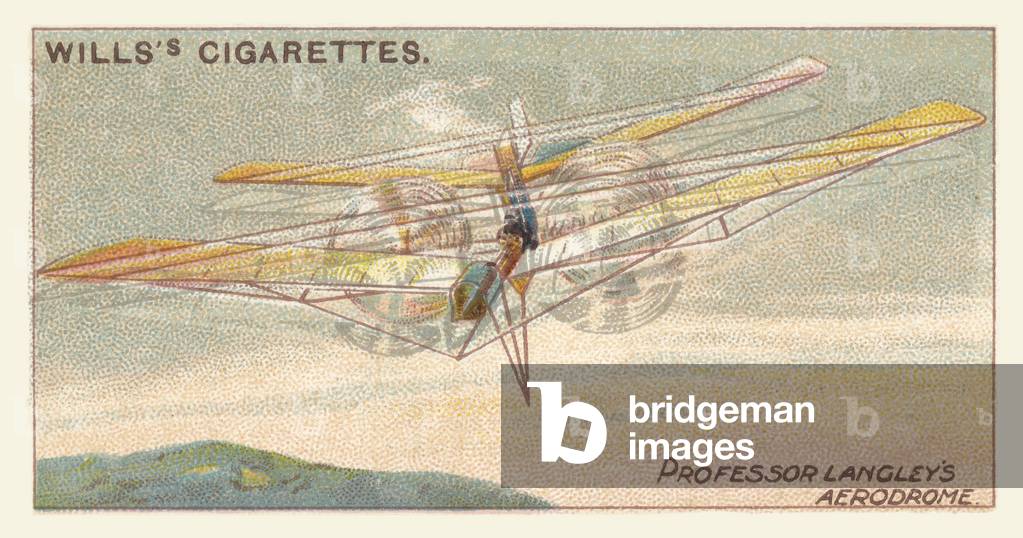 Professor Langley's Aerodrome (chromolitho)