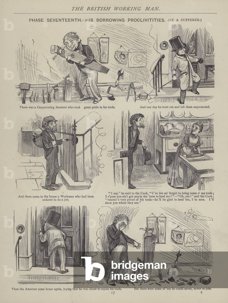 Page from The British Working Man or One Who Does Not Believe In Him (engraving)