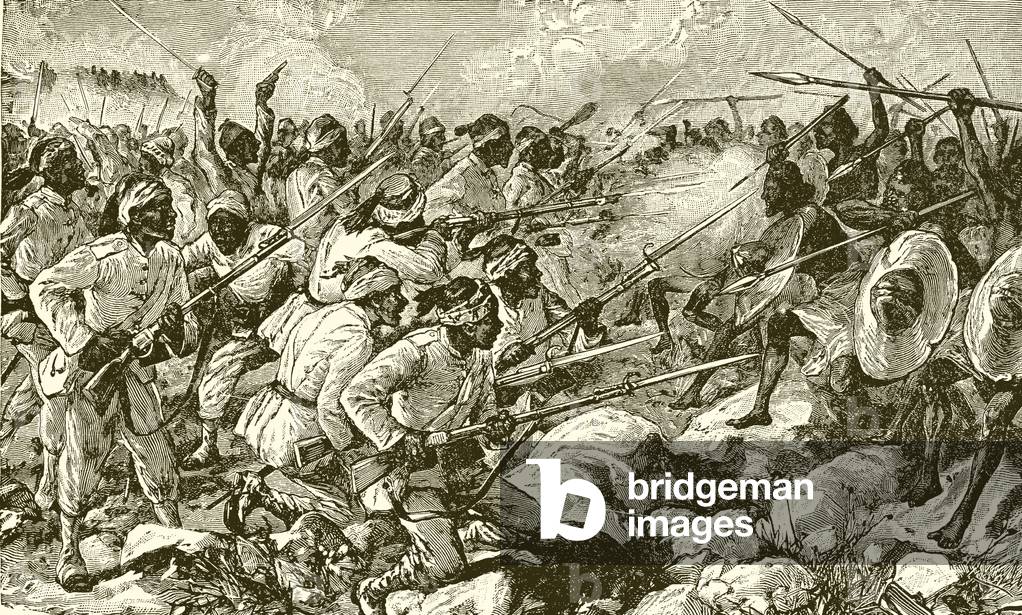 Gordon's last battle (engraving)
