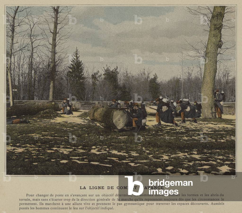La Ligne de Combat S'Avance (coloured photo)