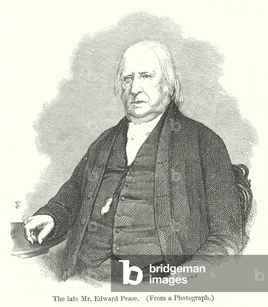 The late Mr Edward Pease (engraving)
