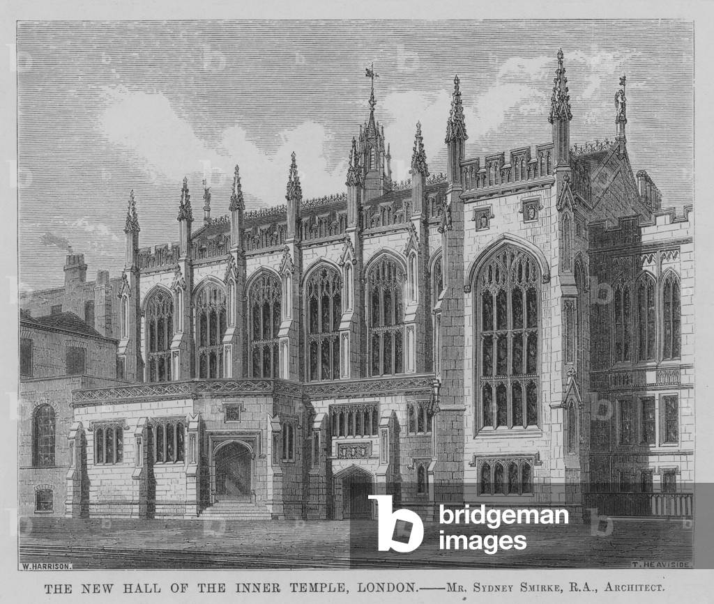 The New Hall of the Inner Temple, London (engraving)