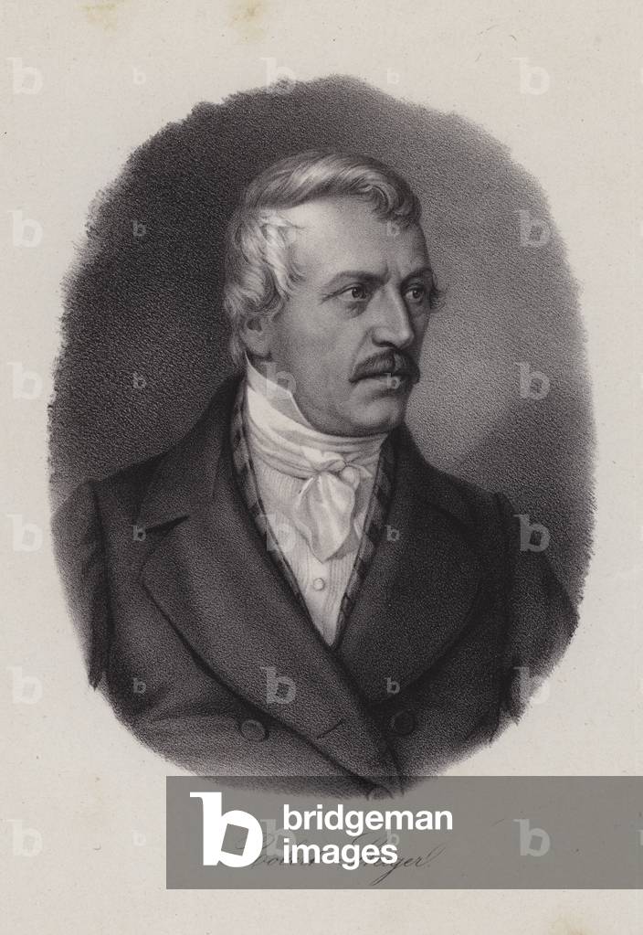 Jakob Robert Steiger, Swiss politician and President of the Swiss National Council (engraving)