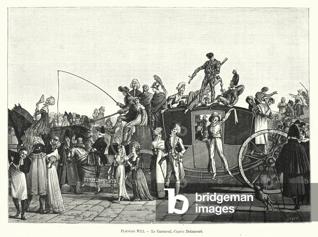 Le Carnaval, d'apres Debucourt (engraving)
