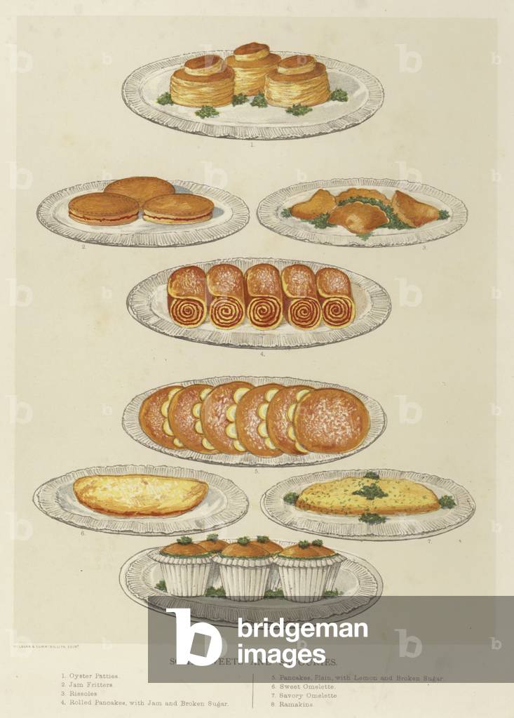 Some sweets and savouries (chromolitho)