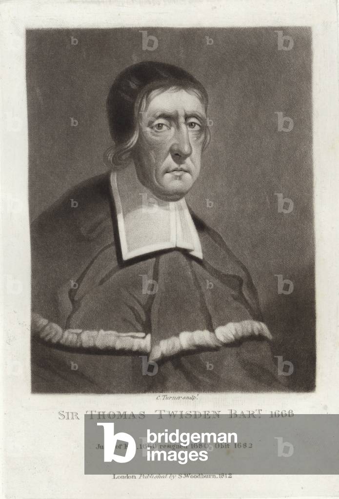 Sir Thomas Twisden Baronet (engraving)
