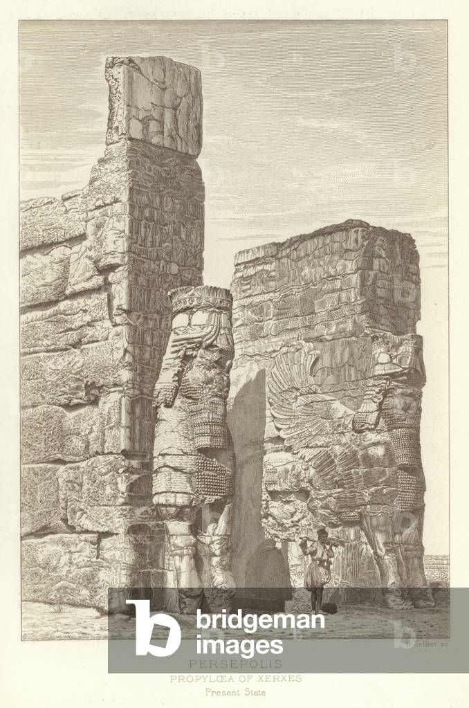 Persepolis, Propylaea of Xerxes, Present State (engraving)