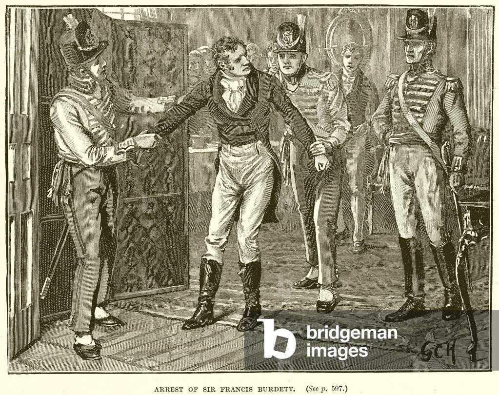 Arrest of Sir Francis Burdett (engraving)