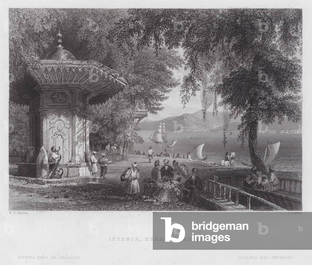 Istenia, near Therapia (engraving)