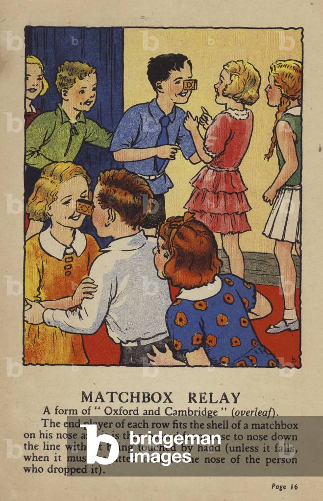 Children's games: Matchbox Relay (colour litho)