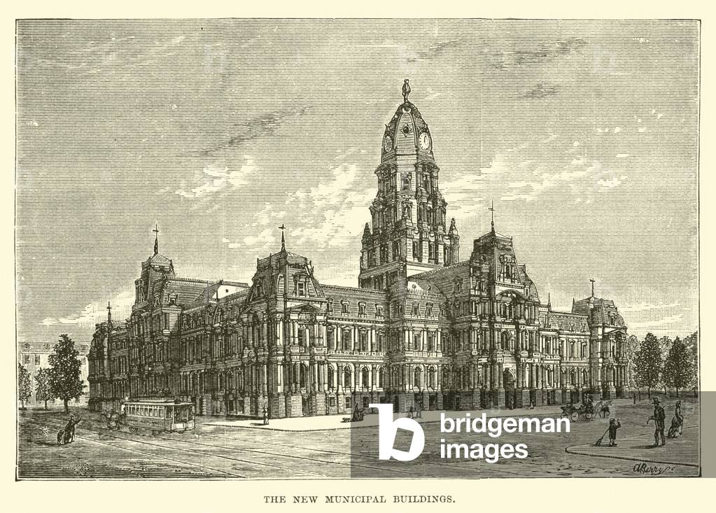 The New Municipal Buildings (engraving)
