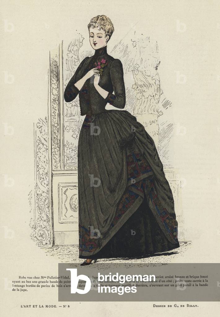 French fashion plate, 1885-86 (colour litho)