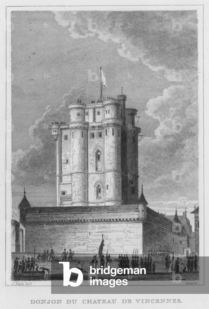 Paris, Donjon Du Chateau De Vincennes (engraving)