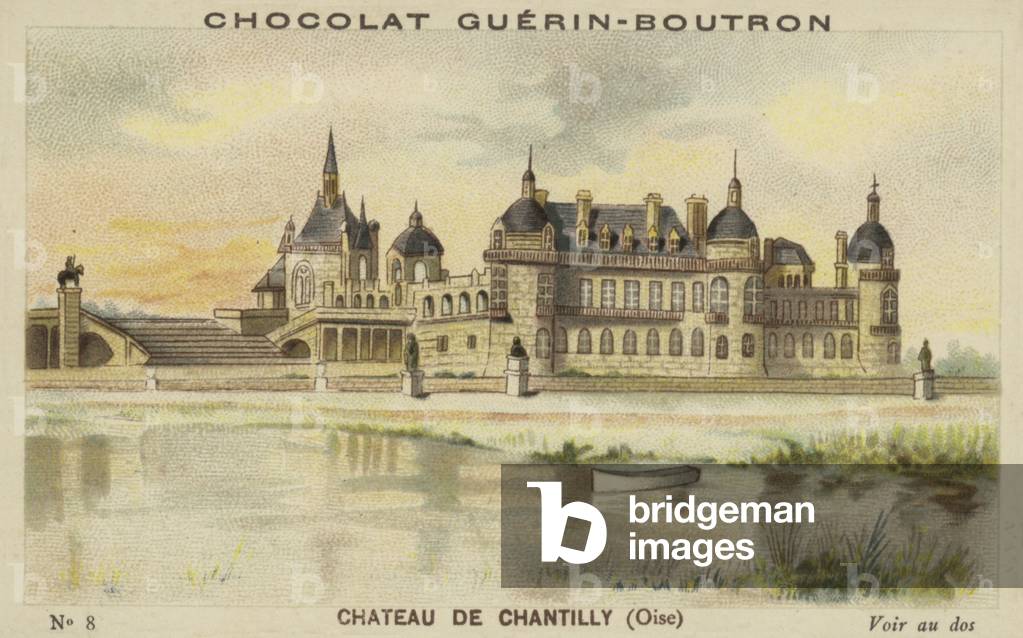 Chateau de Chantilly, Oise (chromolitho)