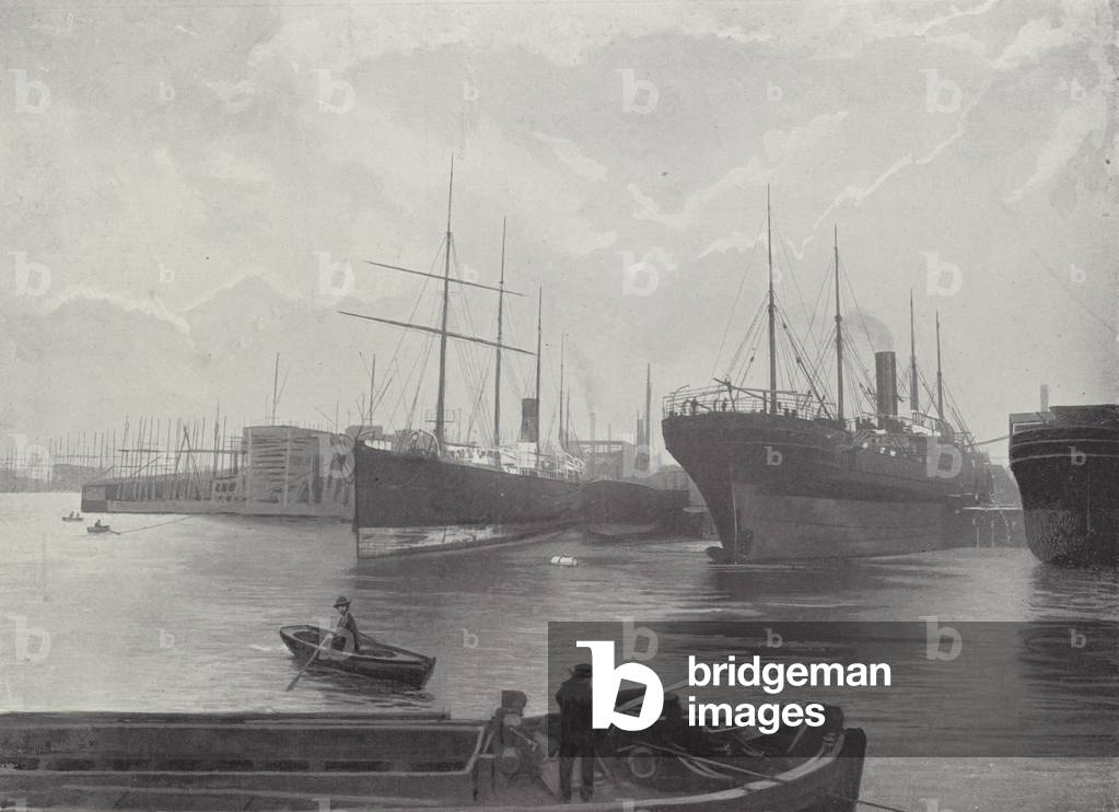 Harland and Wolff's Ship-Yard, Belfast (b/w photo)