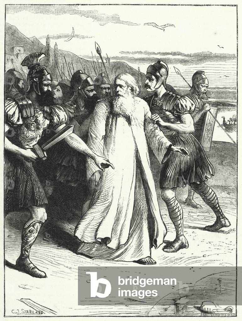 John of Chrysostom led into exile (engraving)