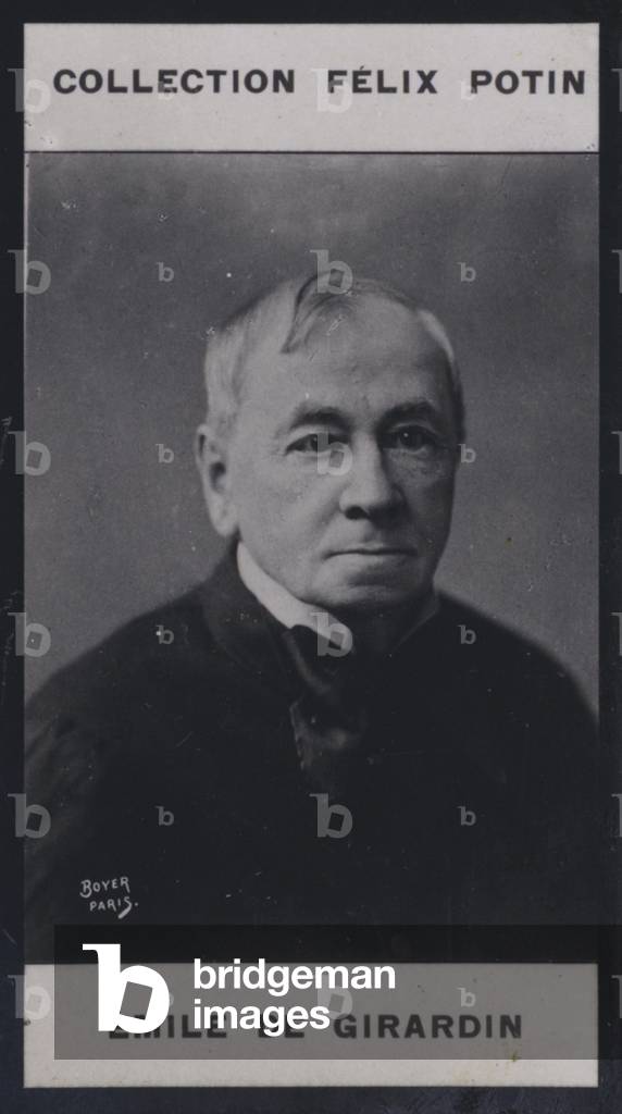 Emile de Girardin (1806-1881) (b/w photo)