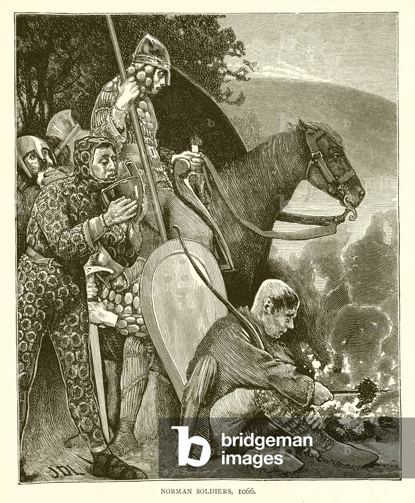 Norman Soldiers, 1066 (engraving)