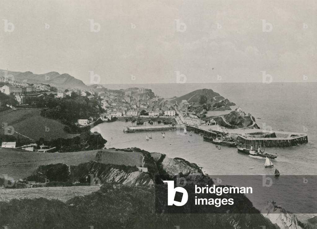 Ilfracombe, Typical View, showing Rugged Coast (b/w photo)