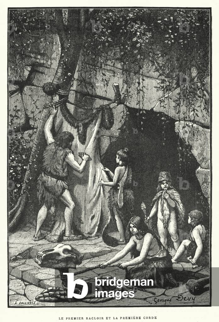 Le Premier Racloir Et La Premiere Corde (engraving)