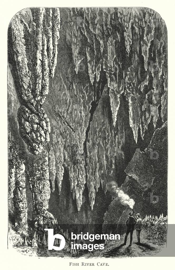 Australia: Fish River Cave (engraving)