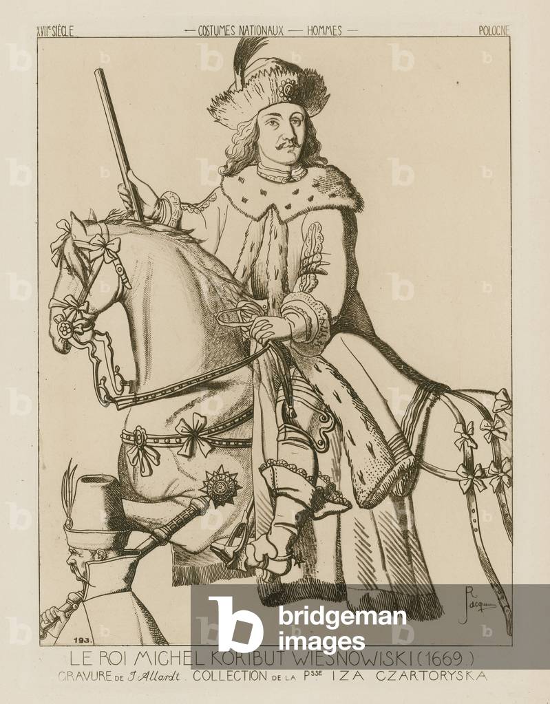 Michael Wisniowiecki, King of Poland (1669) (engraving)