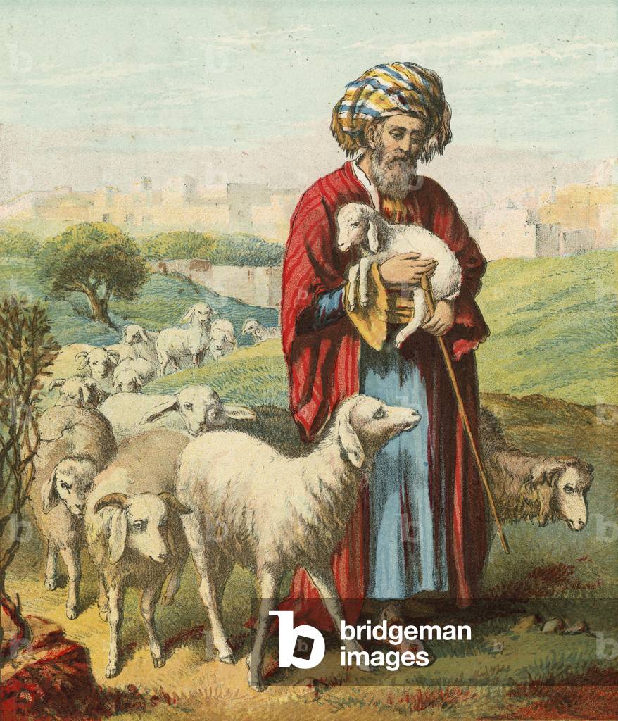 The Good Shepherd (chromolitho)