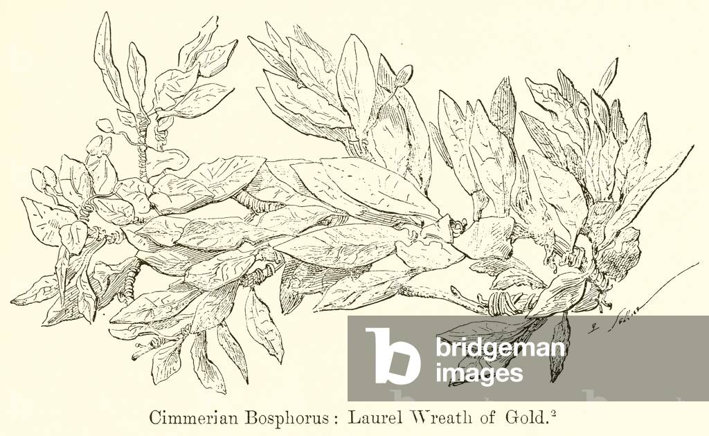 Cimmerian Bosphorus: Laurel Wreath of Gold (engraving)