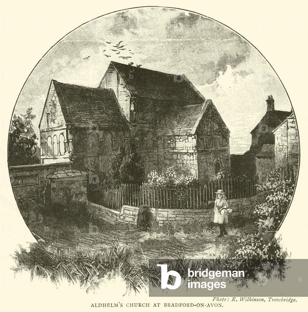 Aldhelm's Church at Bradford-on-Avon (engraving)