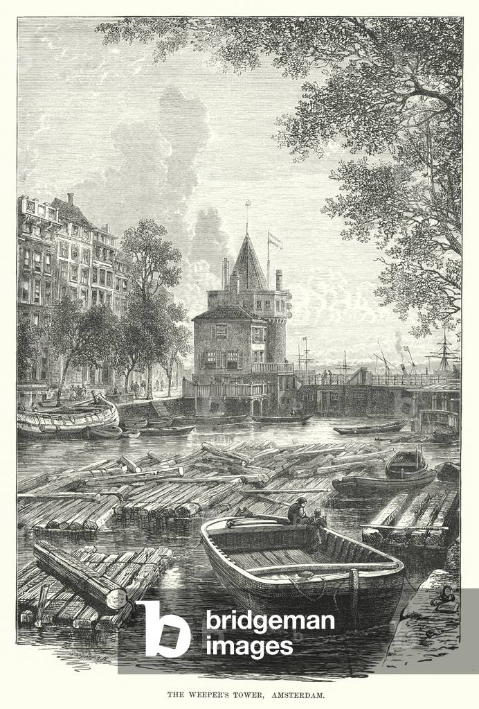 The Weeper's Tower, Amsterdam (engraving)