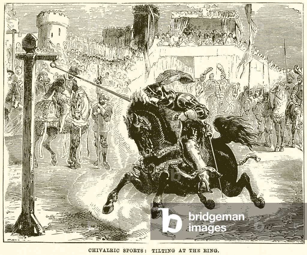 Chivalric Sports: Tilting at the Ring (engraving)
