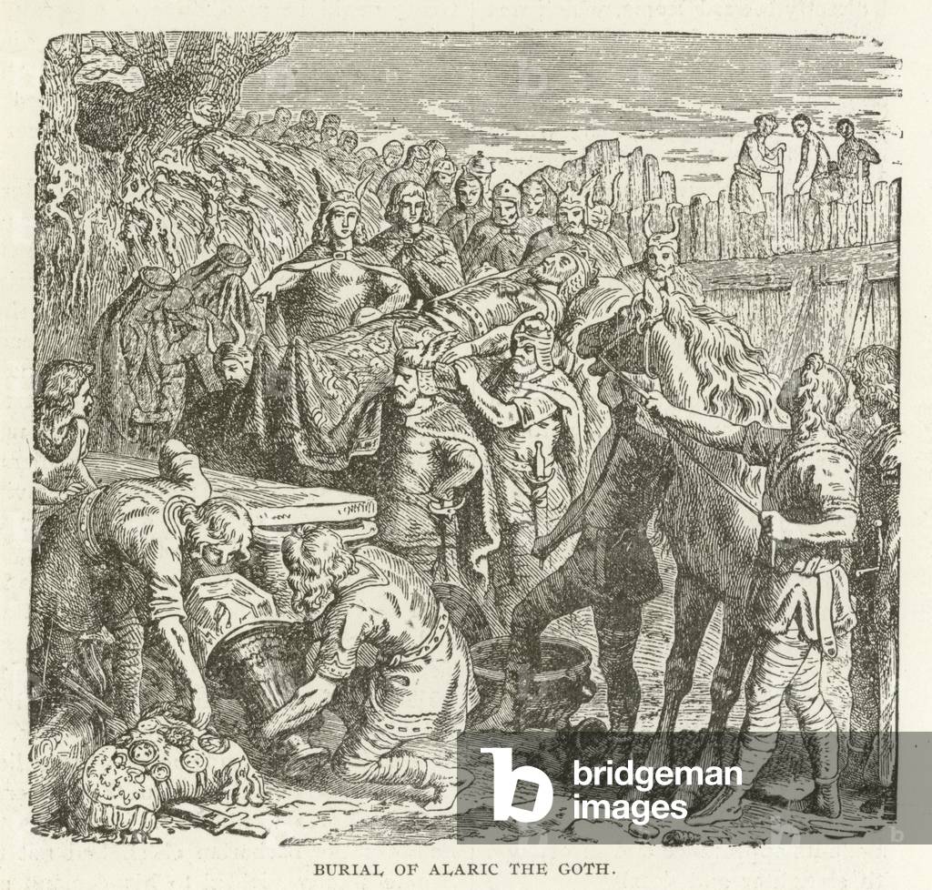 Burial of Alaric the Goth (engraving)