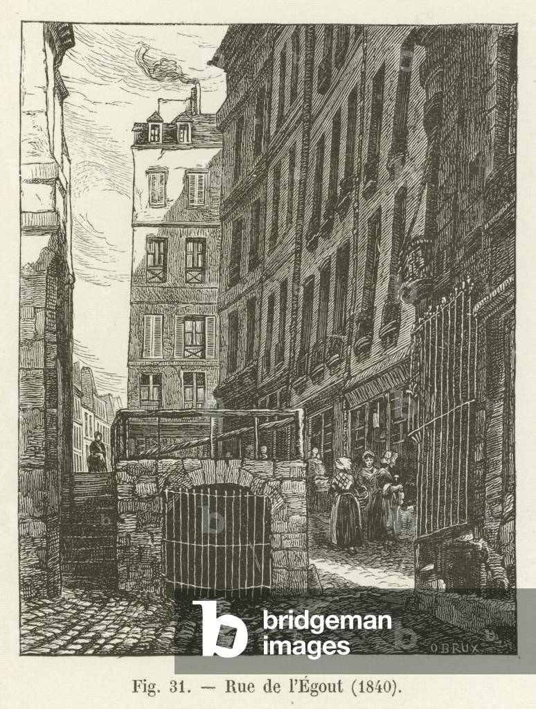Rue de l'Egout, 1840 (engraving)