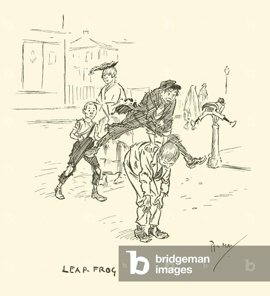 Illustration for Phil May's Gutter-Snipes (lithograph)