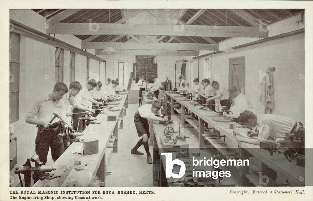 The Royal Masonic Institution for Boys, Bushey, Herts (b/w photo)