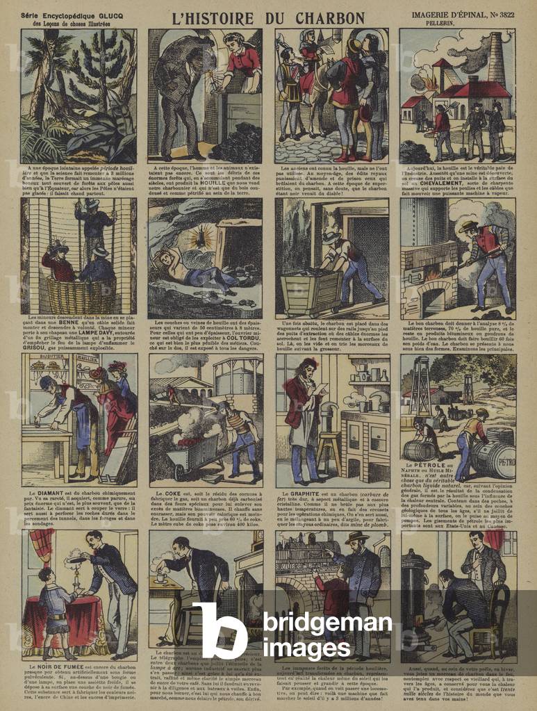 The story of carbon  (Epinal print)