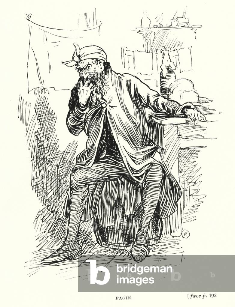Dickens character: Fagin (litho)