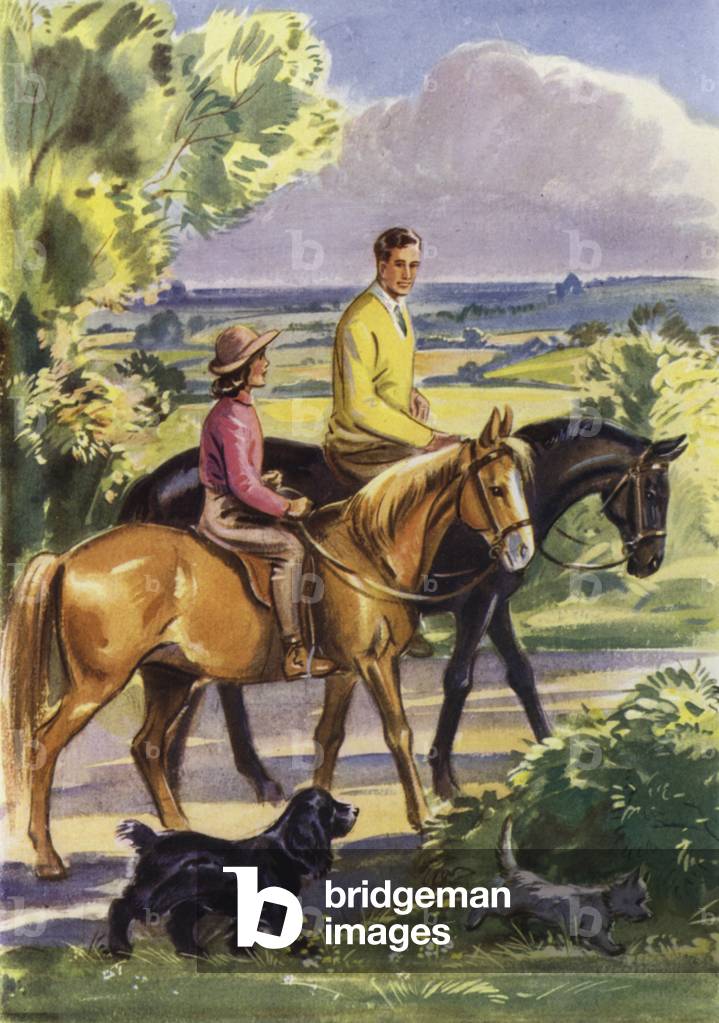 Illustration for Caravan Holiday (colour litho)