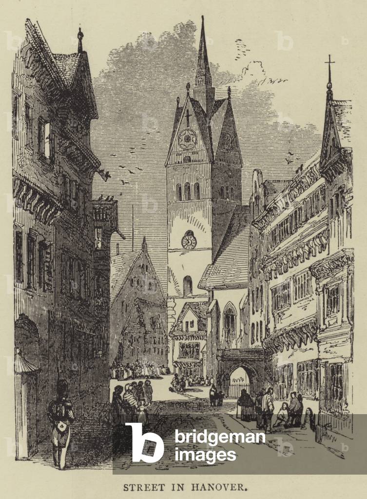 Street in Hanover (engraving)