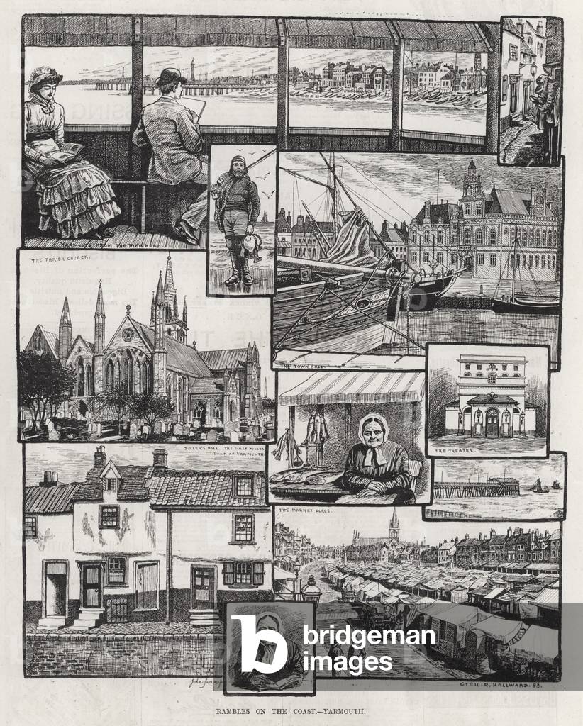 Rambles on the Coast, Yarmouth (engraving)