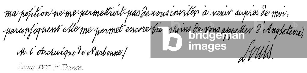 Louis XVIII of France (engraving)