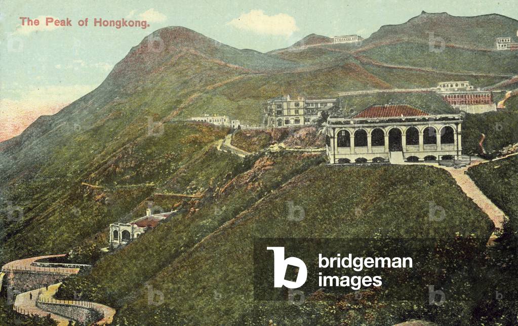 The Peak of Hong Kong (coloured photo)