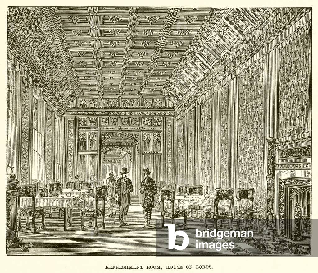 Refreshment Room, House of Lords (engraving)