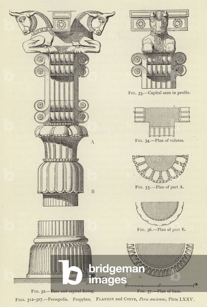 Persepolis, Propylaea (engraving)