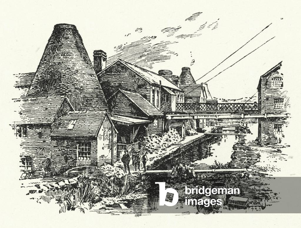 Pottery factory (litho)