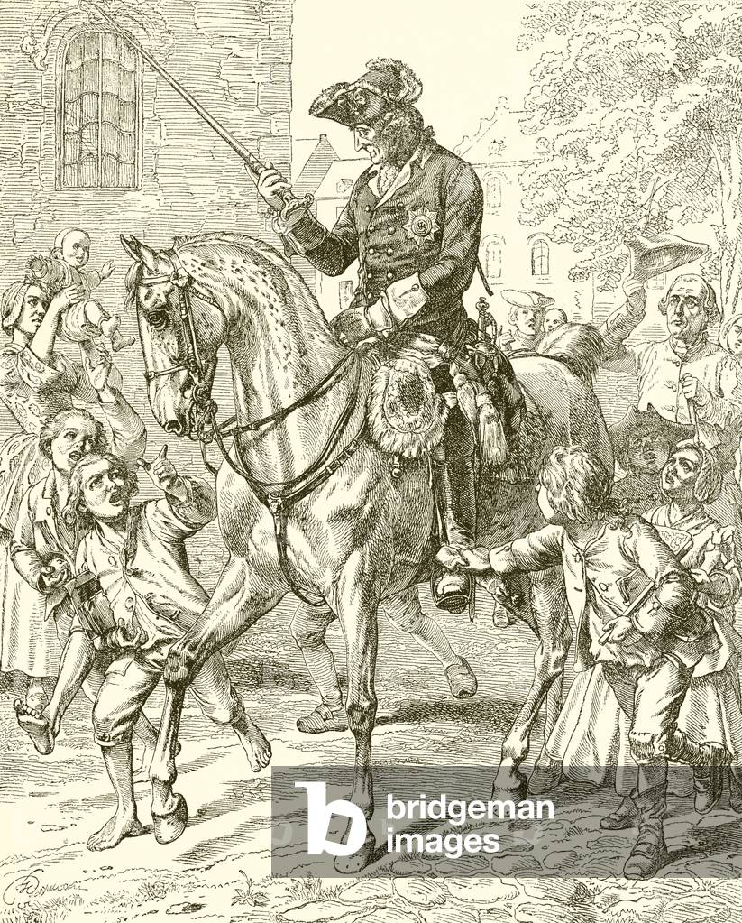 Frederick the great of Prussia (engraving)