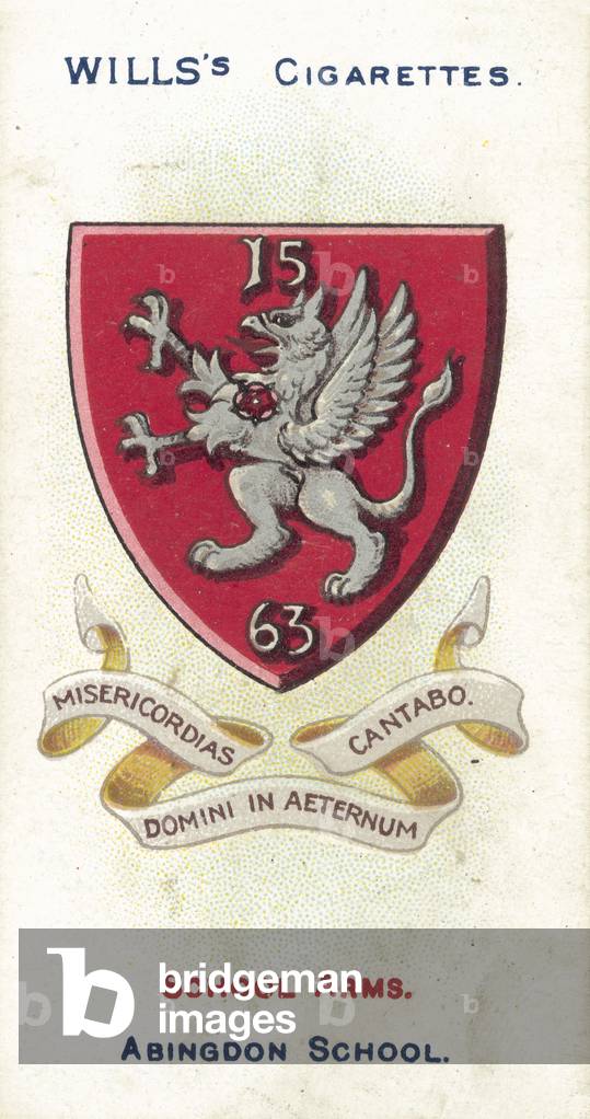 Abingdon School, Misericordias Domini In Aeternum Cantabo, I Will Sing The Mercies Of The Lord For Ever (colour litho)