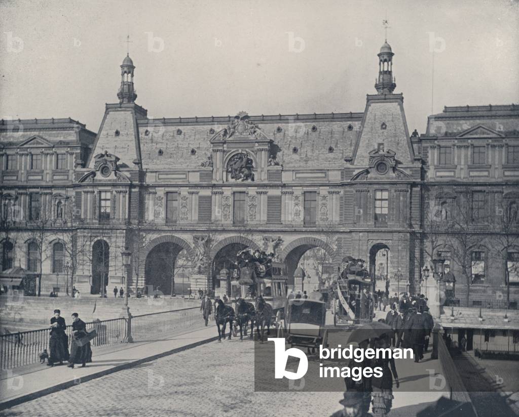 Paris: Pavilions of the Louvre (b/w photo)