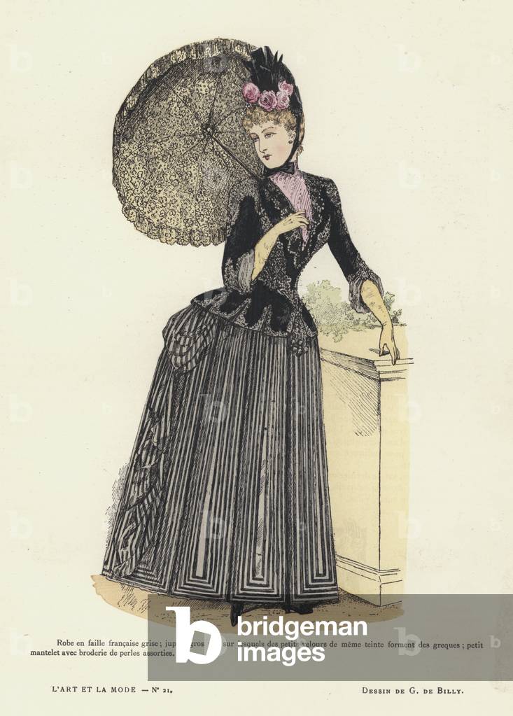 French fashion plate, 1885-86 (colour litho)